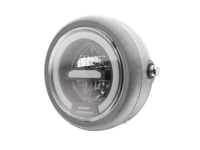 Koplamp rond 165mm angel eye LED 12V custom (kleur naar keuze)