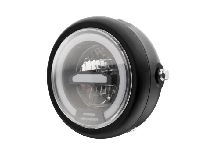 Koplamp rond 165mm angel eye LED 12V custom (kleur naar keuze)