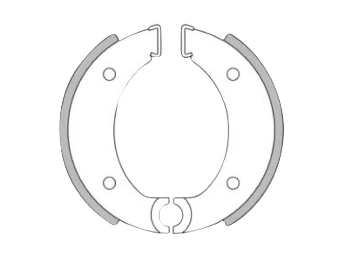 Brake shoes Tomos 2L / 3L / 4L(105x25mm) Newfren A-quality product