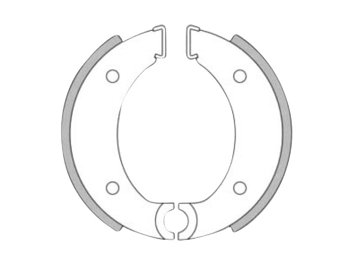 Brake shoes Tomos 2L / 3L / 4L(105x25mm) Newfren A-quality