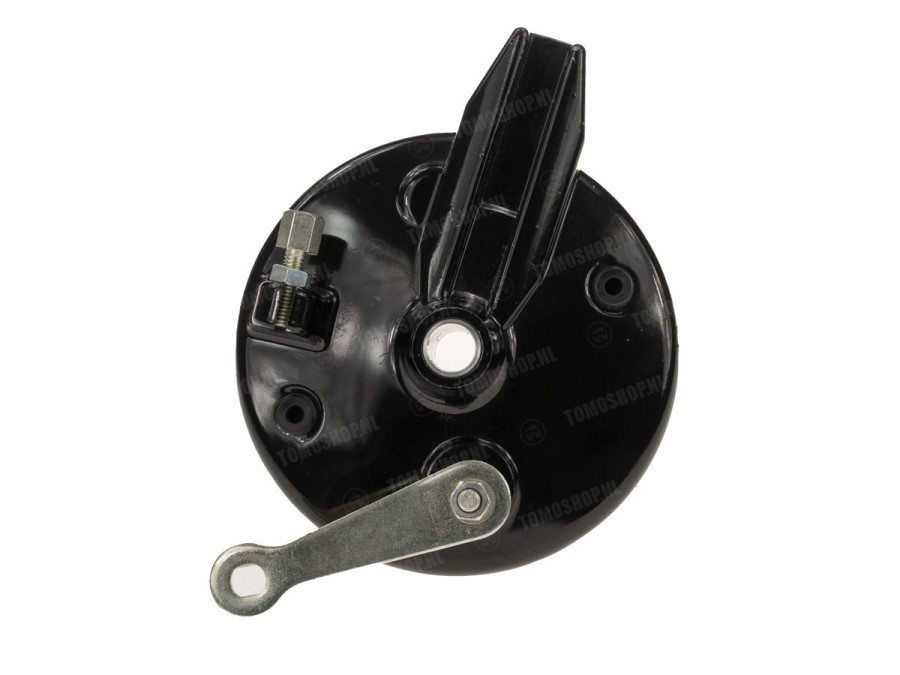 Brake torque plate Tomos A35 / various models 120mm rear (also front) 15mm with 12mm bush black photo