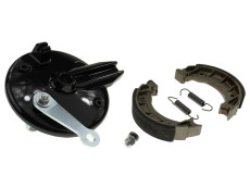 Brake torque plate Tomos A35 120mm front / rear black complete 105mm Newfren A-quality