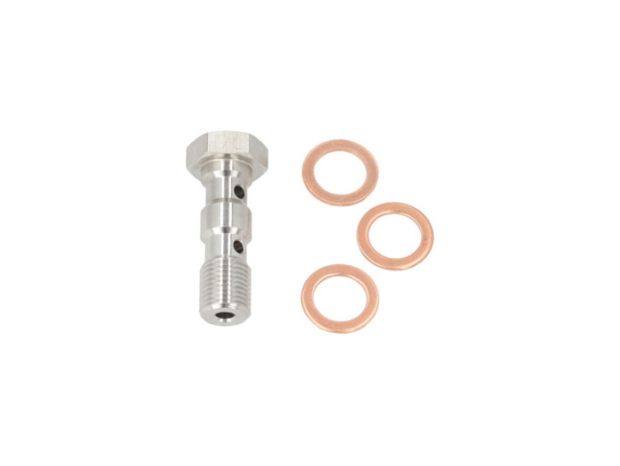 Brake hose banjo bolt M10x1.25 double connection