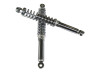 Shock absorber set 320mm DMP chrome 