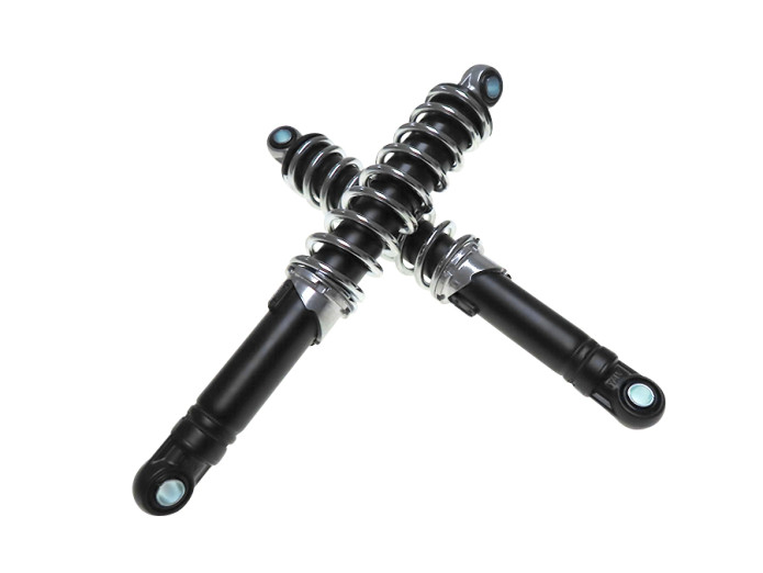 Shock absorber set 280mm IMCA black / chrome 