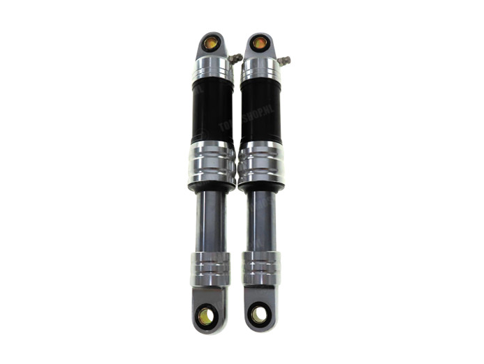 Schokbreker set 280mm sport hydraulisch / lucht zwart / alu 