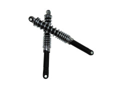 Shock absorber set 320mm IMCA chrome / black reinforced 