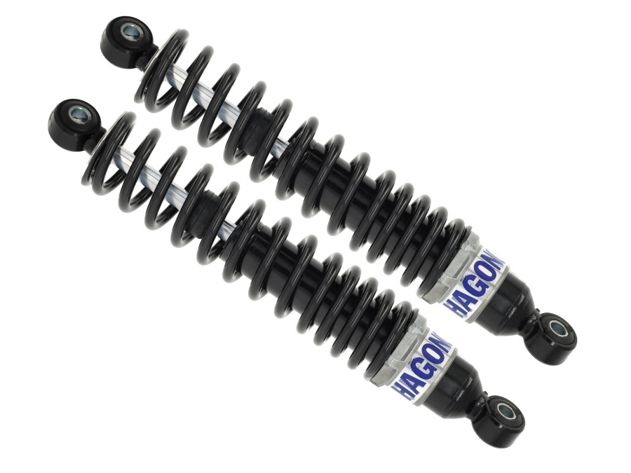 Hagon Roadshocks volledig zwart voor Tomos