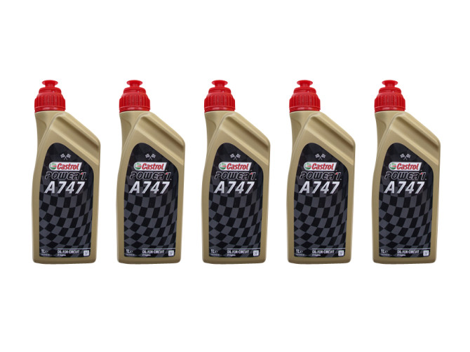 2-stroke oil Castrol A747 Racing 1 liter (5x Offer) product