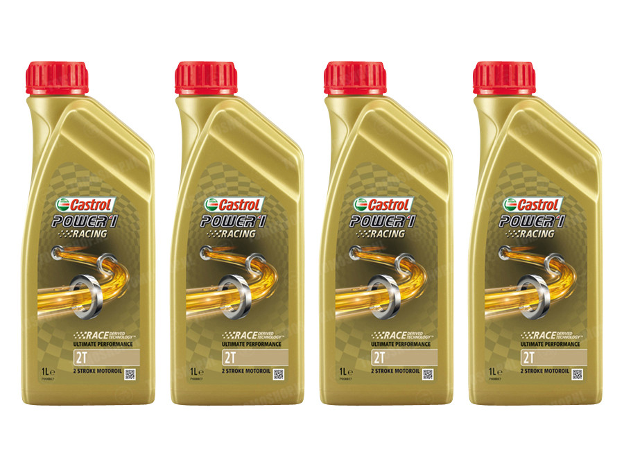 Serie van Autorisatie wedstrijd 2-takt olie Castrol Power 1 Racing 1 liter (4x aanbieding) kopen? |  Tomoshop.nl