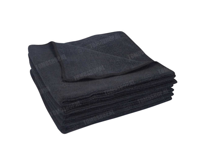 Microfibre cloth black Soft 40x40cm (5 pieces) main