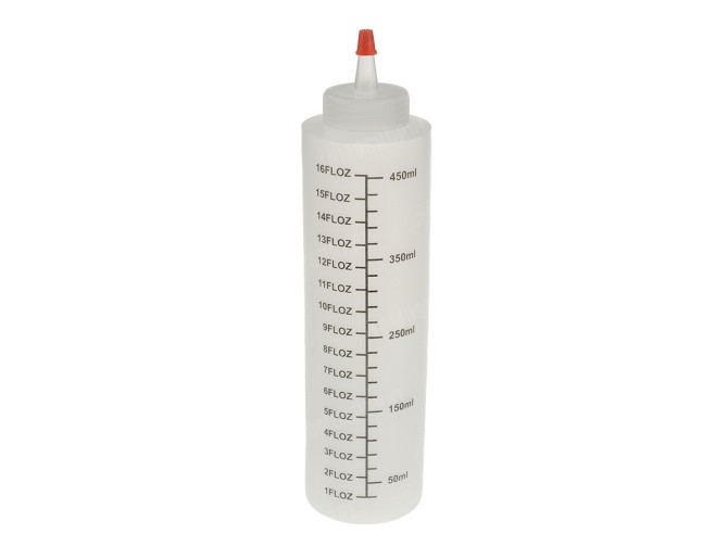 Maatbeker knijpfles spuit dop 450ml (handig voor ATF / bak olie) main