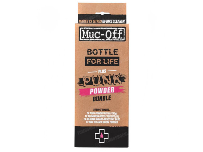 Muc-Off Bottle For Life Bundel + Punk Powder set
