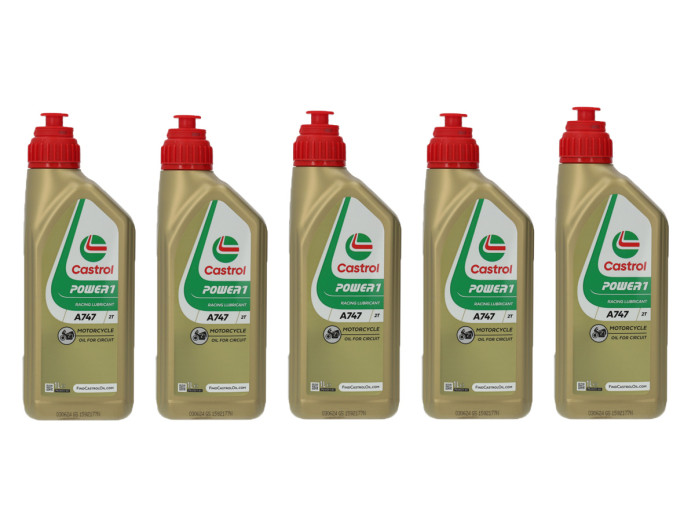2-Takt Öl Castrol Power1 A747 Racing 1 Liter (5x Angebot)