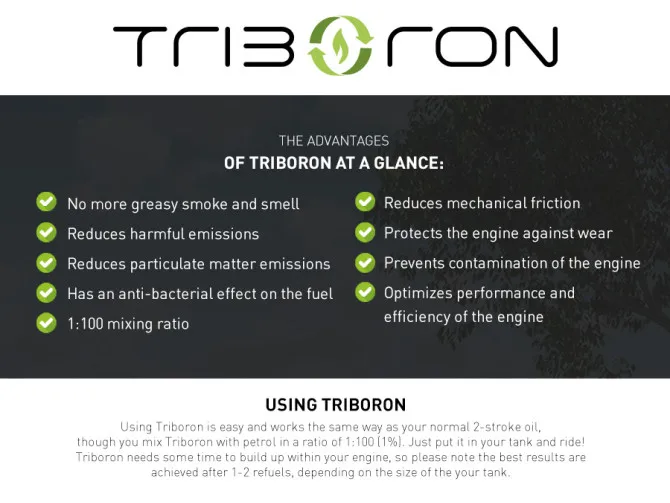 Triboron 2-takt Concentrate 500ml 2 flessen product