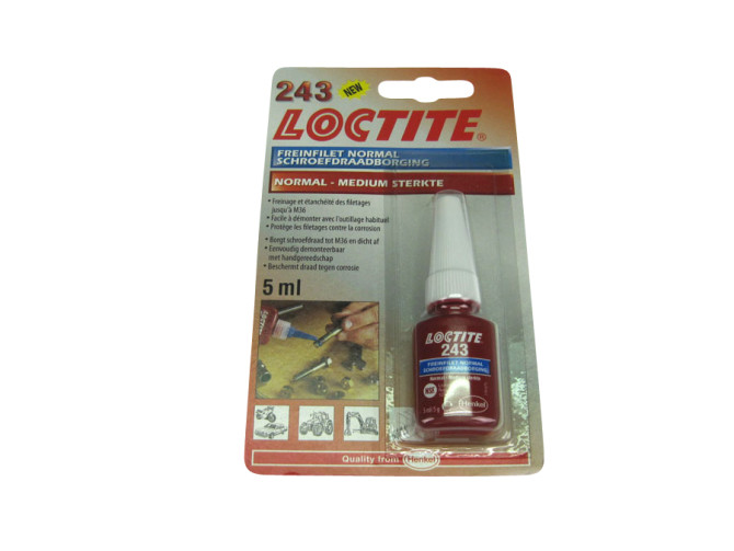 Loctite 243 5ml (medium strength blue) product