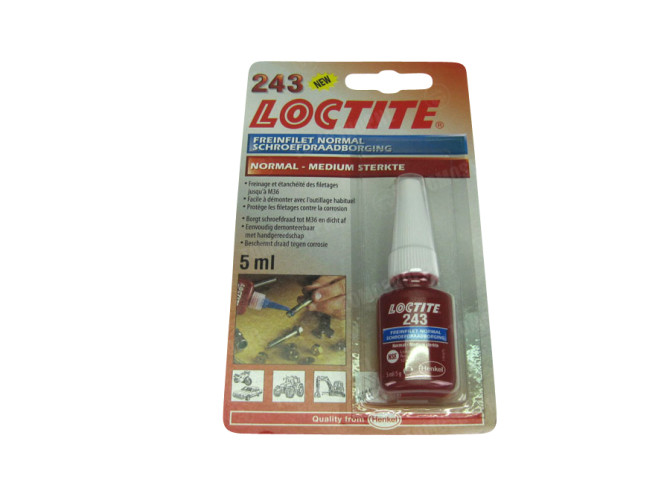 Loctite 243 5ml (medium strength blue) main