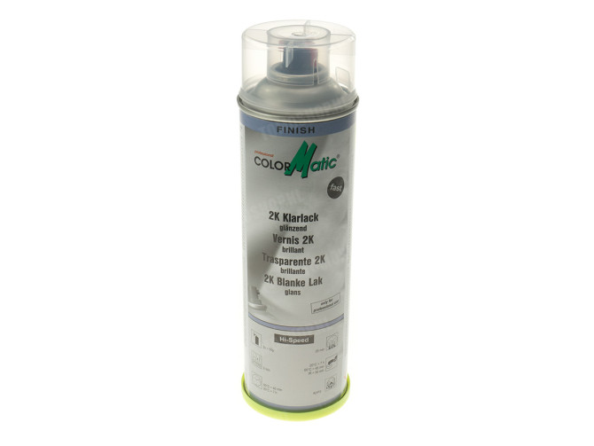 Colormatic 2K spray paint clear coat high gloss 500ml main