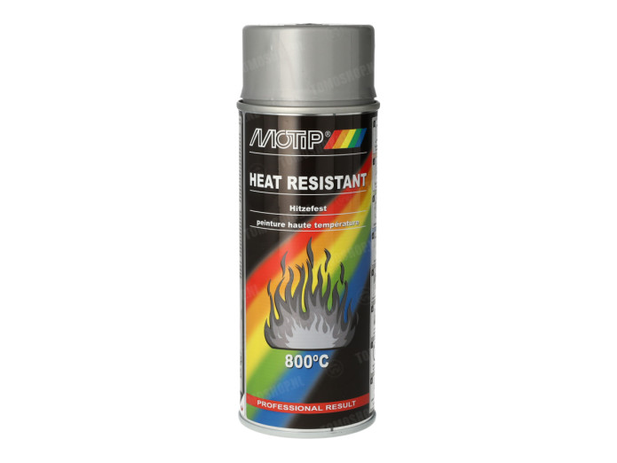 MoTip spuitlak hittebestendig Zilver 400ml