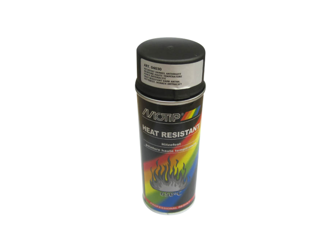 MoTip spray paint heat resistant anthracite 400ml (till 650 degrees) thumb