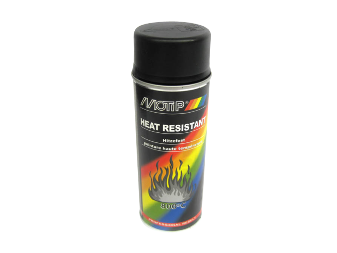 MoTip spray paint heat resistant black 400ml 650°C product
