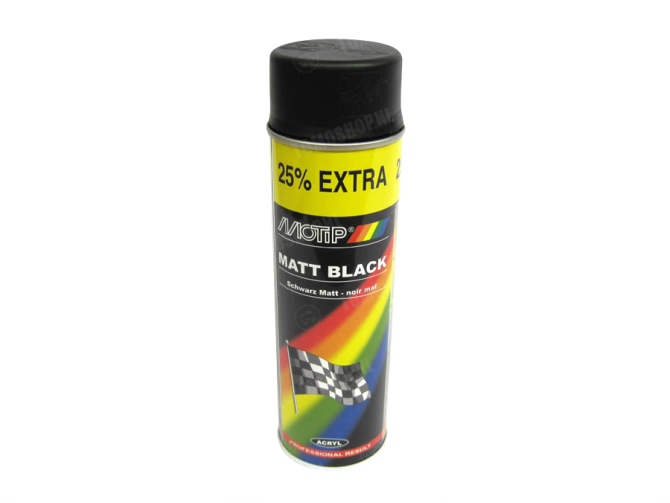 MoTip spray paint black matt 500ml thumb