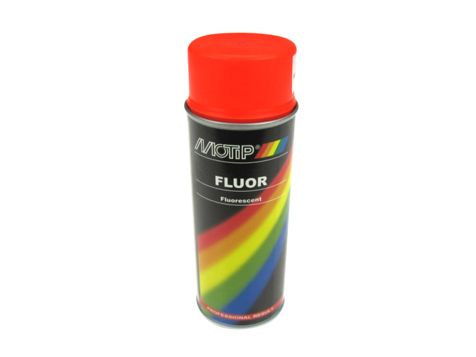 MoTip spuitlak fluor oranje / rood 400ml product