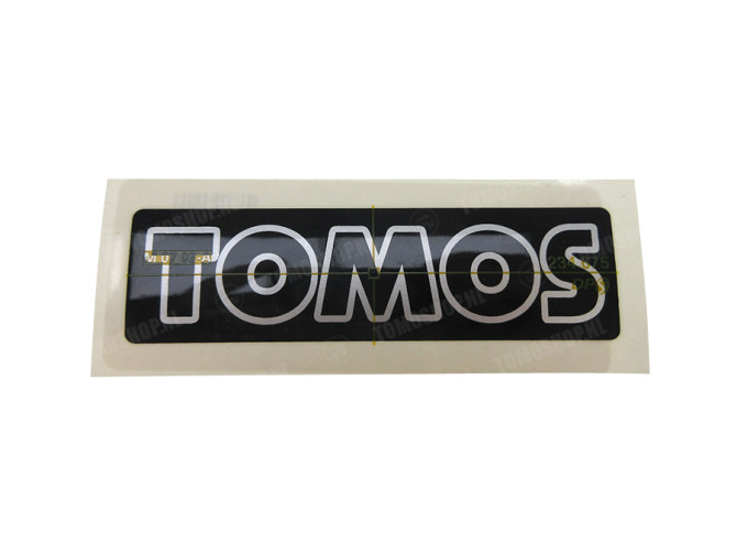 Sticker Tomos zwart / grijs v2 thumb