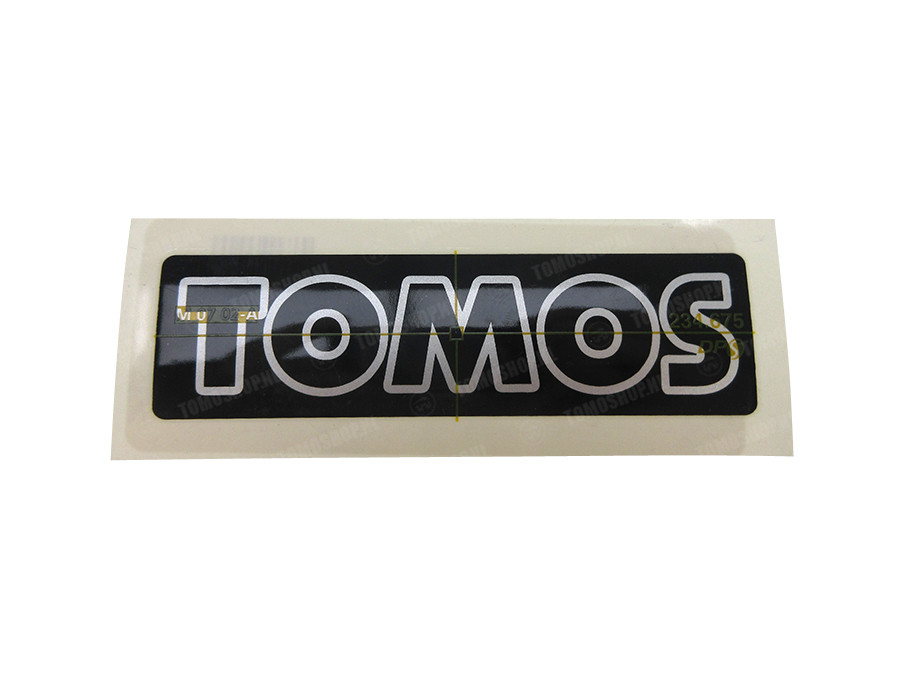 Sticker Tomos zwart / grijs v2 photo