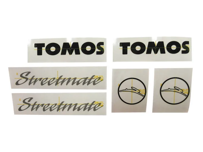 Sticker Tomos Streetmate complete set product