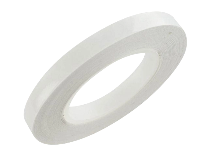 Rim tape sticker 5mm white 6 meter