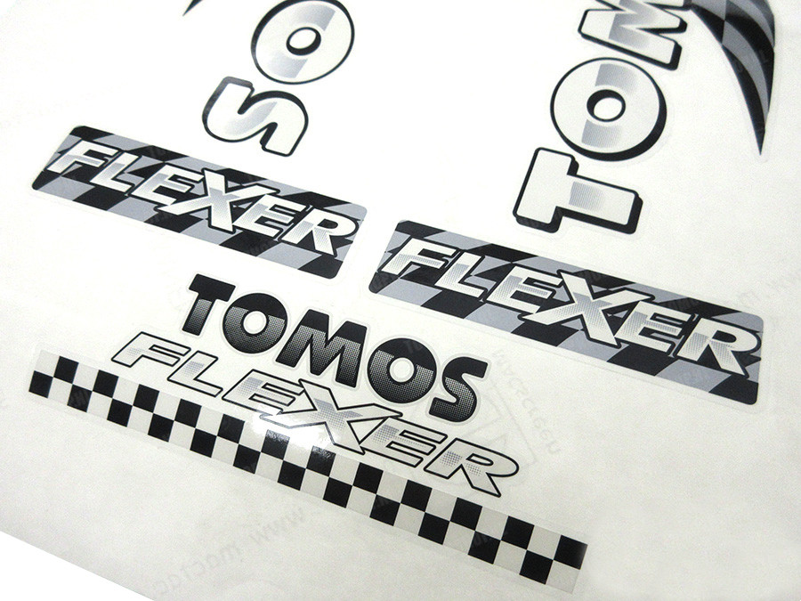 Sticker Tomos Flexer tank + frame set photo