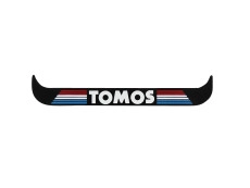 Licence plate holder sticker square Tomos logo with Dutch flag (ONLY NL)