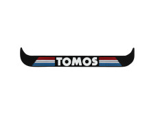 Kentekenplaathouder-sticker Tomos liggend zwart