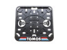 Kentekenplaathouder-sticker Tomos liggend zwart thumb extra