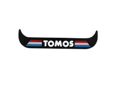 Kentekenplaathouder-sticker Tomos staand zwart