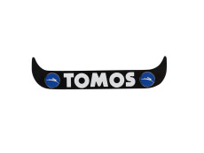 Kentekenplaathouder sticker staand Tomos logo