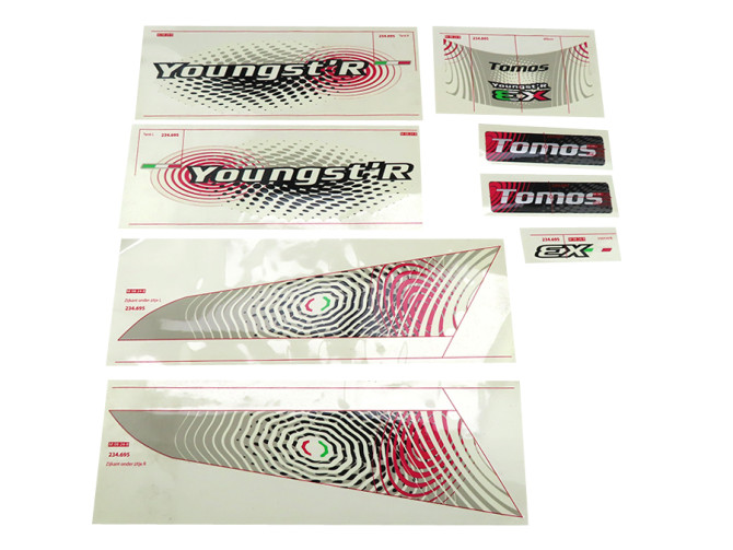 Sticker Tomos Youngst'R EX complete product
