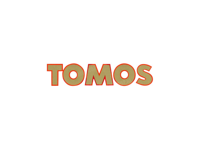 Sticker Tomos logo 146x30mm main