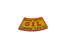 Oldscool olie sticker "Winter SAE 30.."