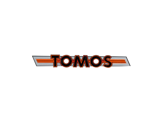 Sticker Tomos logo 203x21mm main