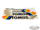Sticker Tomos A35 S Automatic colored transparant set universal