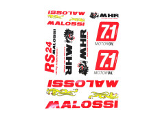 Sticker set Malossi RST sponsor kit 10-delig