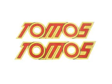 Sticker Tomos yellow / red