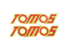 Sticker Tomos 4L / universeel geel / rood