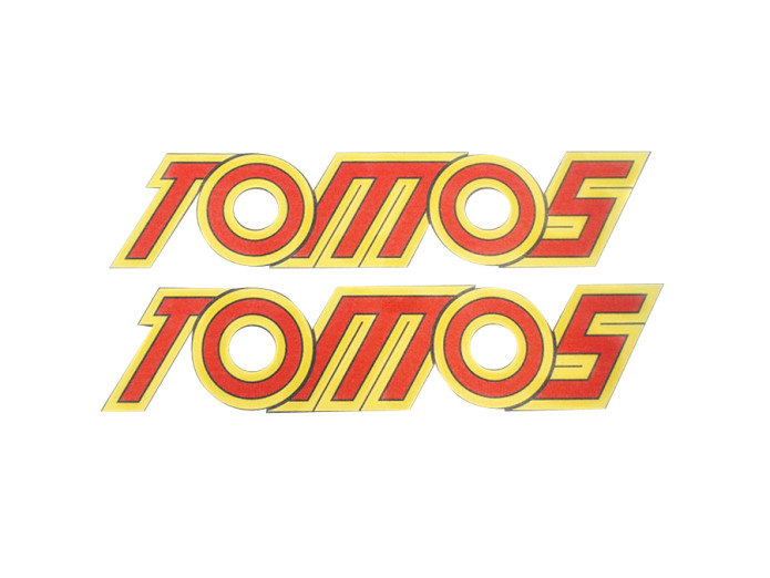 Sticker Tomos 4L / universal yellow / red