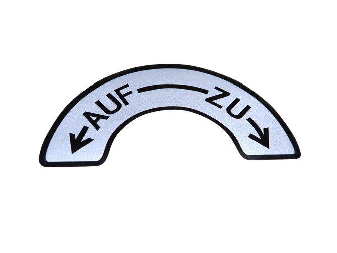 Fuel tap sticker universal Auf - Zu product
