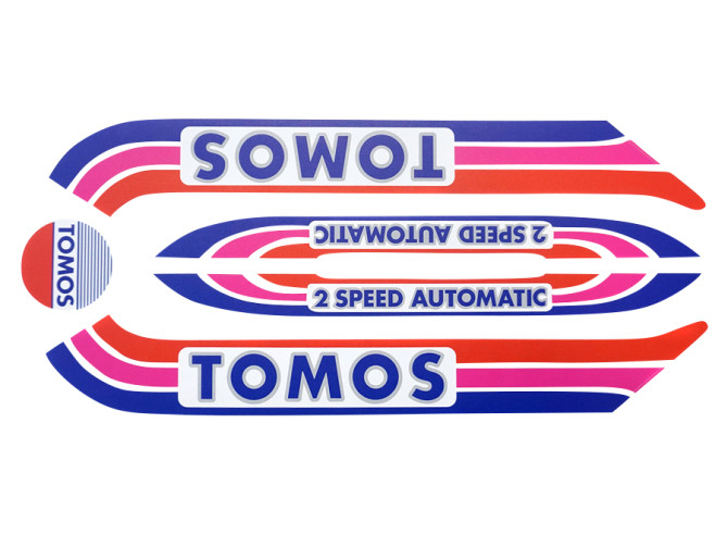 Sticker Tomos disco 2 speed Automatic set universeel product