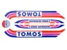Sticker Tomos disco 2 speed Automatic set universeel thumb extra
