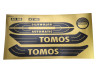 Sticker Tomos Automatic gold / black set universal thumb extra